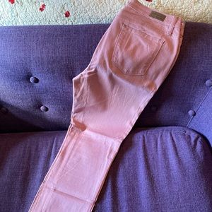Salmon colored skinny jean size 31